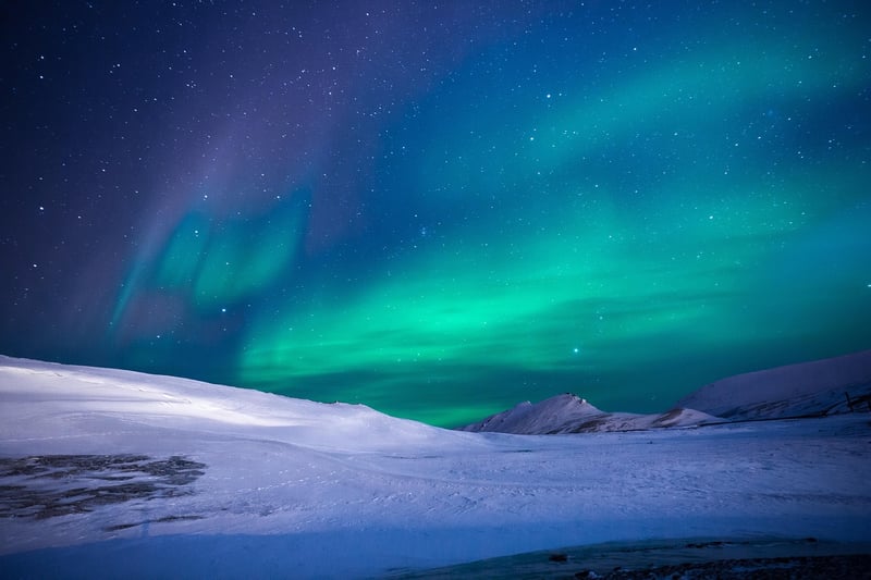 Aurora in the night sky